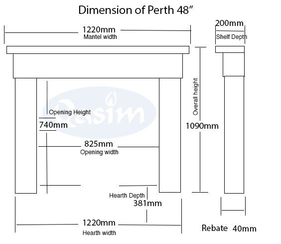 Perth 48 Dimensions